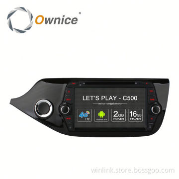 Ownice C500 quad core android 6.0 auto radio for Kia Ceed 2013 - 2015 support 4G support DAB+